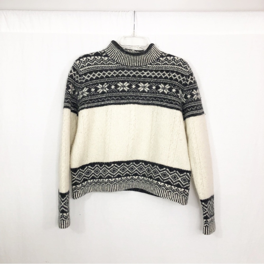 Valerie Stevens Furblend Lambswool Angora Rabbit Hair Soft Sweater, Size Medium
